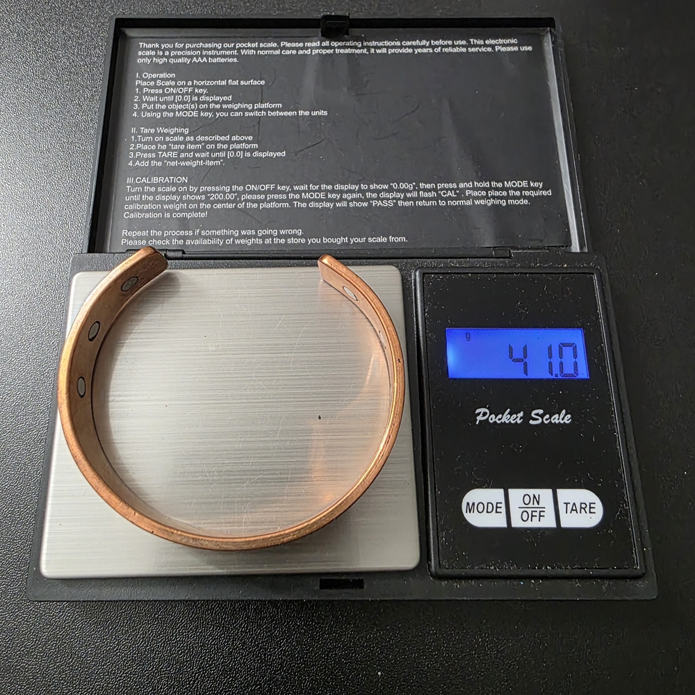 Engraved And Carved Solid Copper Cuff Bracelet - image 5